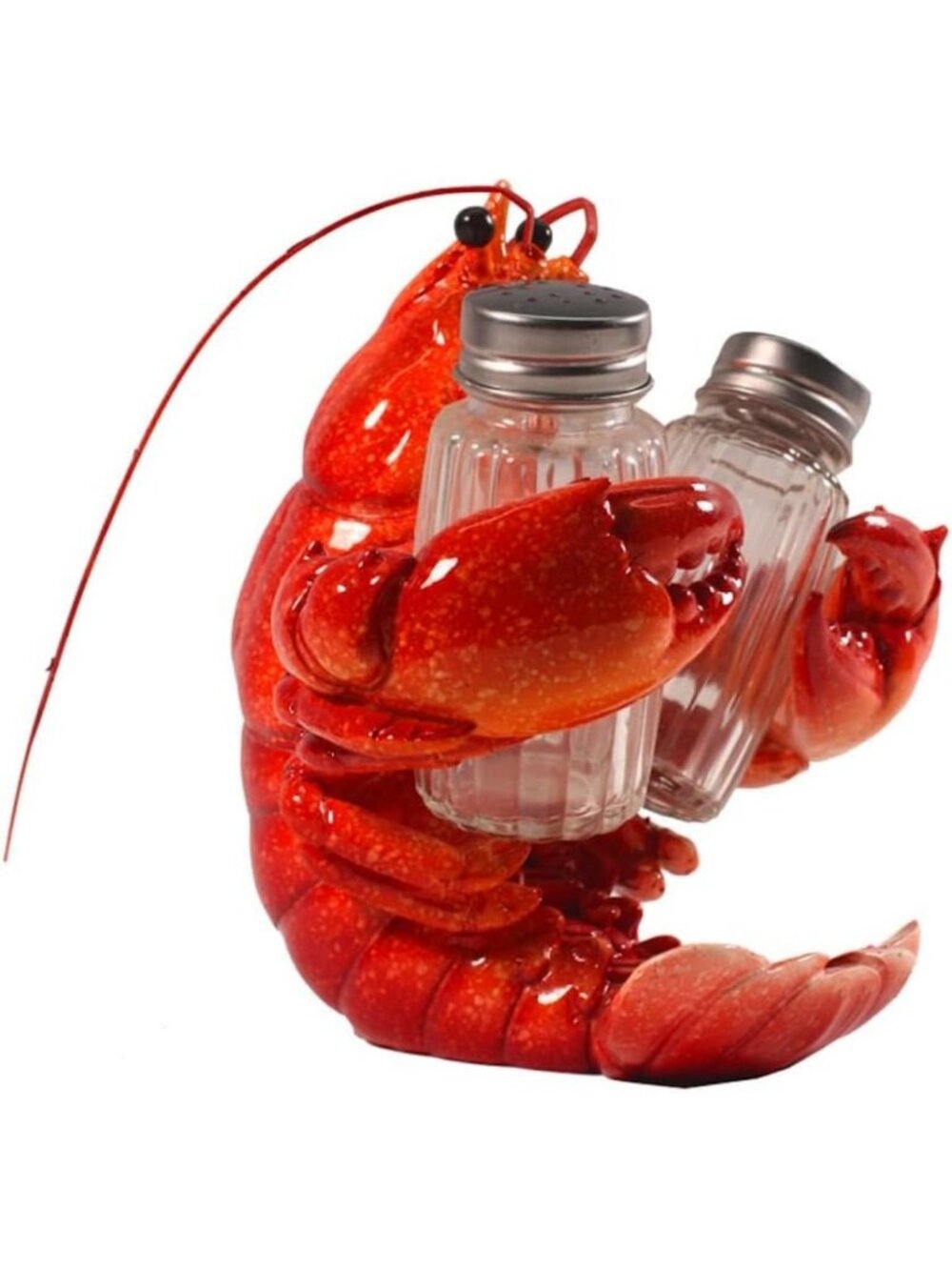 Nautical 3-Piece Lobster Salt & Pepper Shaker Set | Coastal Kitchen Decor